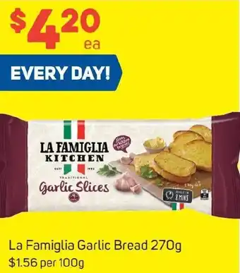 Foodland La Famiglia Garlic Bread 270g offer