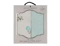Baby Bunting Living Textiles Cradle Fitted Sheet Dream Big 2 Pack offer