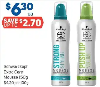 Foodland Schwarzkopf Extra Care Mousse 150g offer
