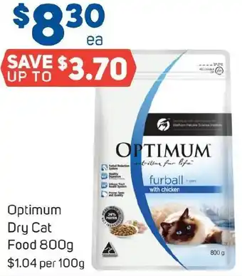 Foodland Optimum Dry Cat Food 800g offer