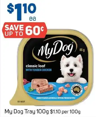 Foodland My Dog Tray 100g offer