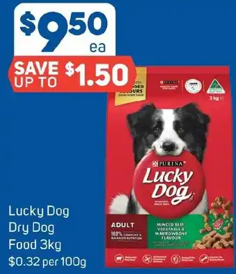 Foodland Lucky Dog Dry Dog Food 3kg offer