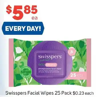 Foodland Swisspers Facial Wipes 25 Pack offer