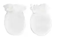 Baby Bunting Playette Newborn Mittens Bamboo White 2 Pack offer