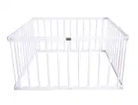 Tikk Tokk Little BoSS Square Timber Playpen White