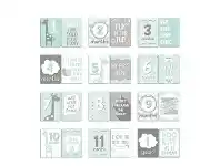 Baby Bunting The Peanut Shell Uptown Giraffe Milestone Cards offer