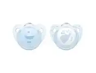 NUK Soother - Baby Blue - 6-18 Months - 2 Pack