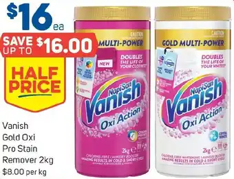 Foodland Vanish Gold Oxi Pro Stain Remover 2kg offer