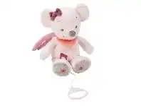 Baby Bunting Nattou Musical Valentine The Mouse Pink/Grey offer