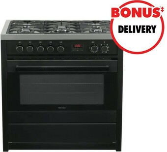 The Good Guys Technika 90cm Dual Fuel Upright Cooker offer