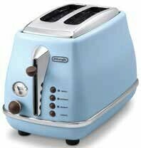 The Good Guys DeLonghi Icona Vintage 2 Slice Toaster - Azure offer