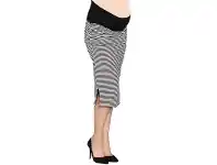 Angel Reversible Skirt Black & White Stripe Small