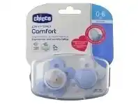 Chicco Physio Comfort Soother 0-6 Months 2 Pack Blue