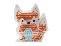 Lolli Living Woods Character Cushion Fox Orange