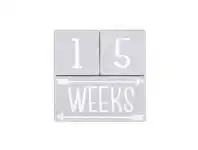 Baby Bunting The Peanut Shell Milestone Blocks Grey/White offer