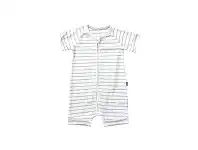 Baby Bunting Bonds Zip Romper Wondersuit Grey Stripe 000 offer