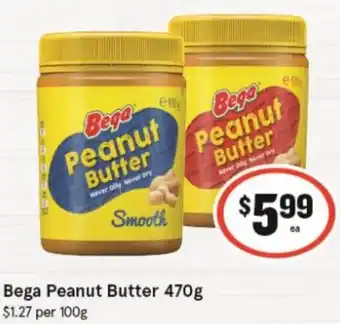 IGA Bega Peanut Butter 470g offer