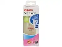 Baby Bunting Pigeon Wide Neck Glass Bottle with SofTouch Peristaltic Plus Teat - 160ml offer