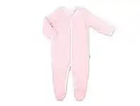 Baby Bunting Bilbi Stripe Velour Romper Pink/White 0000 PNKWH offer