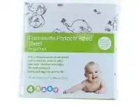 4Baby Flannelette Portacot Fitted Sheet Elephant Fun