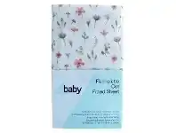 Baby Bunting 4Baby Flannel Cot Fitted Sheet Kendall offer