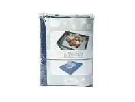 Baby Bunting Spotty Giraffe The Sleepover Portacot Sheet Navy (Online Only) offer