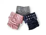 Baby Bunting Bilbi Nappy One Size Fits Most - Charcoal Geo offer