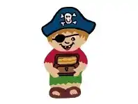 Arte Espina Pirate and Treasure Shaped Hand Tufted Kids Rug, 120x72cm