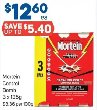 Mortein Control Bomb 3 x 125g