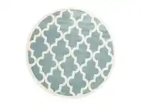 LivingStyles Piccolo Moroccan Turkish Made Round Kids Rug, 133cm, Teal offer