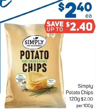Foodland Simply Potato Chips 120g offer