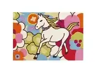 LivingStyles Arte Espina Horse and Flowers Hand Tufted Kids Rug, 160x110cm offer