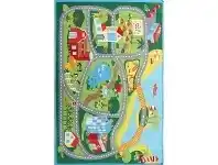 LivingStyles Beachside Road Map Kids Rug, 150x100cm, Multi offer