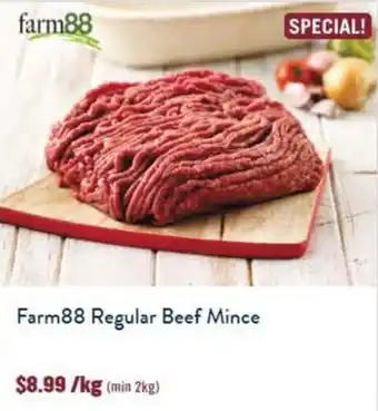 Farm88 Regular Beef Mince per kg