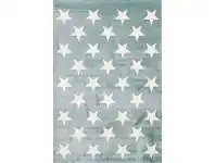 LivingStyles Piccolo Stars Turkish Made Kids Rug, 160x230cm, Teal offer