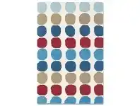 Harlequin Abacus Hand Tufted Designer Wool Rug, 180x120cm, Primary