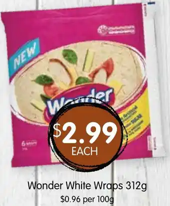 Spudshed Wonder White Wraps 312g offer
