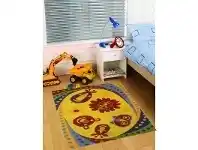 LivingStyles Designer Kids Wool Rug - K130 - Gold - 110x160 offer