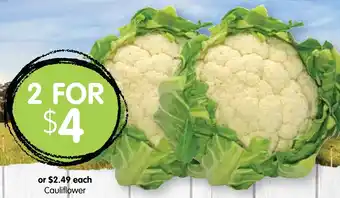Spudshed Cauliflower offer