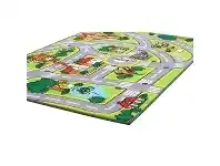 LivingStyles Town Centre Road Map Kids Rug, 150x100cm, Multi offer