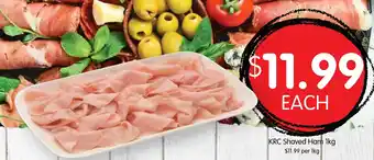 Spudshed KRC Shaved Ham 1kg offer