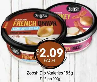 Spudshed Zoosh Dip Varieties 185g offer