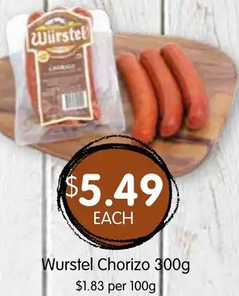 Spudshed Wurstel Chorizo 300g offer