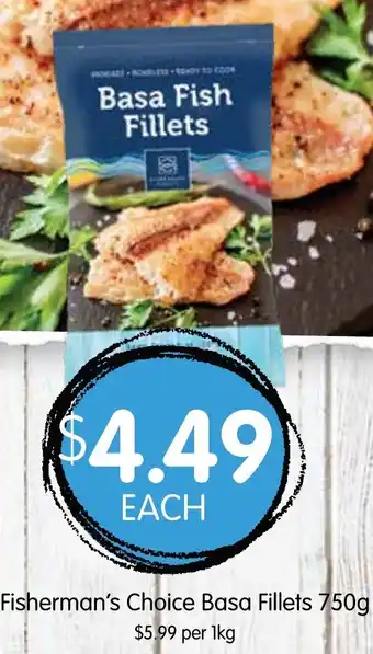 Spudshed Fisherman's Choice Basa Fillets 750g offer
