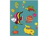 LivingStyles Harper Friendly Fishy Kids Rug, 200x290cm offer