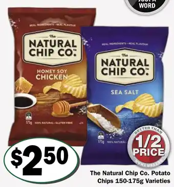The Natural Chip Co. Potato Chips 150-175g Varieties