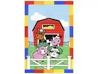 LivingStyles Sphinxs Farmyard Kids Rug, 150x100cm offer