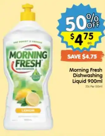 Spar Morning Fresh Dishwashing Liquid 900ml offer