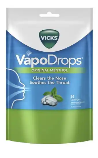 Vicks vapodrops original 24 lozenges