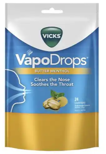 Direct Chemist Outlet Vicks vapodrops but menth 24 lozenges offer